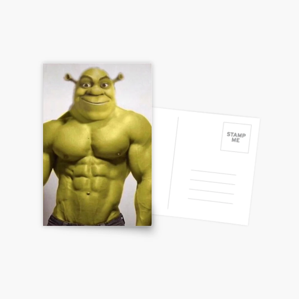 confused shrek Postcard for Sale by Alexis m