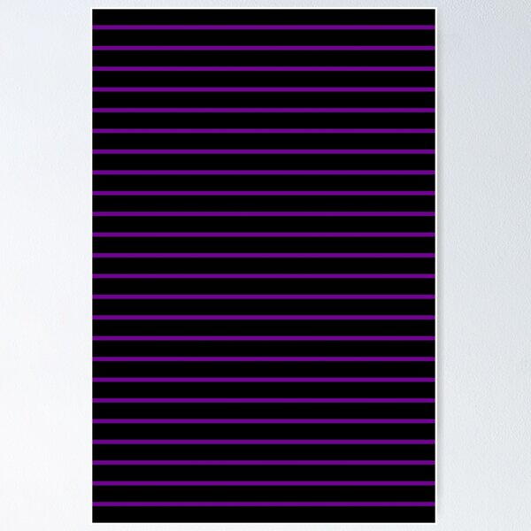 Medium Violet and Black Stripes, Horizontal Medium Stripes,  Leggings for  Sale by SimplyStripes