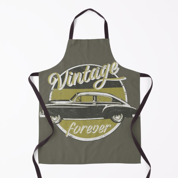 Item preview, Vintage Car Forever Mustard Yellow Color Distressed Slogan Design designed and sold by TrulyEpoque.