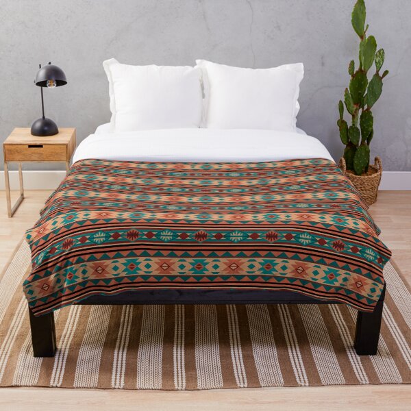 Item preview, Southwestern Design Turquoise Beige Terracotta designed and sold by csforest.