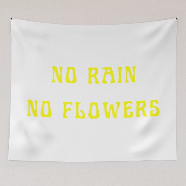 Item preview, No rain no flowers quote designed and sold by Moreish.