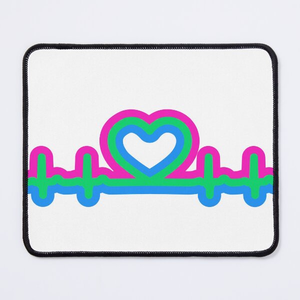Item preview, Polysexual Pride Heartbeat designed and sold by Heartbeatsalad.