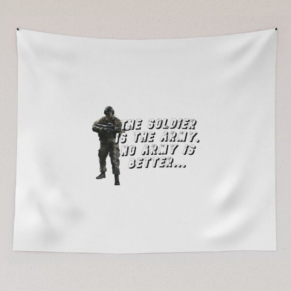 Item preview, THE SOLDIER IS THE ARMY. NO ARMY IS BETTER! (DESIGN 2021) designed and sold by MilitaryStore.