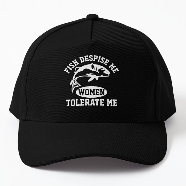 Classic Low Profile Baseball Cap Fish Despise Me Women Tolerate Me Hat Men  Women Truker Hat Adjustable Black
