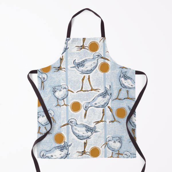Item preview, Sunny Sandpipers Pattern | Pale Blue w/ Stripes designed and sold by L Diane Johnson.