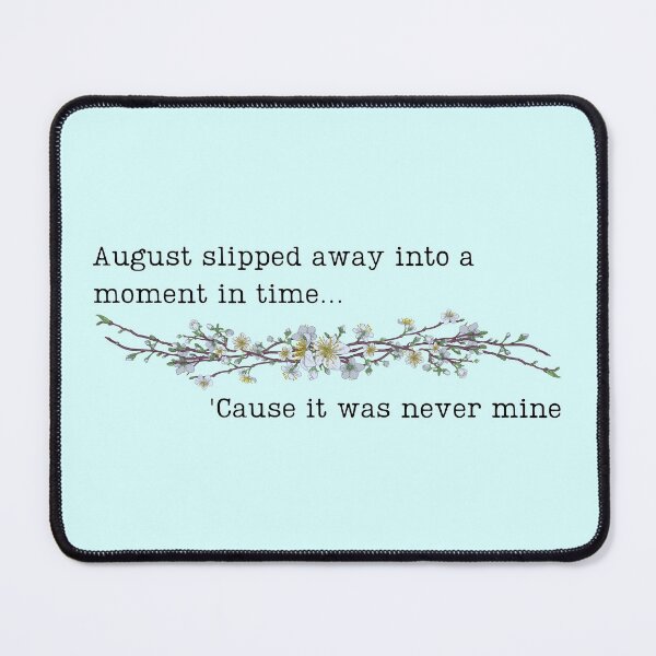 Item preview, Cute august lyrics deluxe edition designed and sold by Phiiilo.