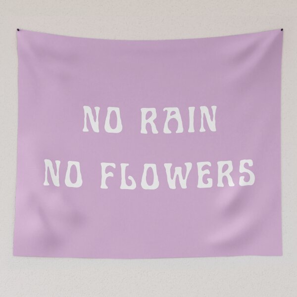 Item preview, No rain no flowers quote designed and sold by Moreish.