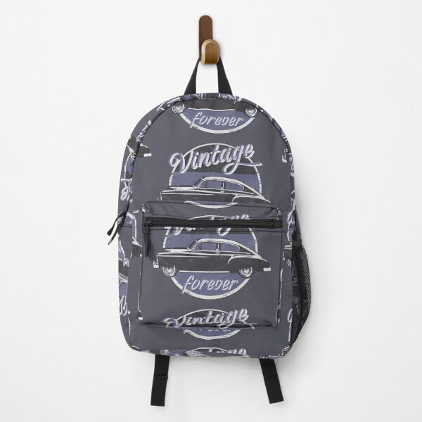 Item preview, Vintage Car Forever Blue Grey Color Distressed Slogan Design designed and sold by TrulyEpoque.