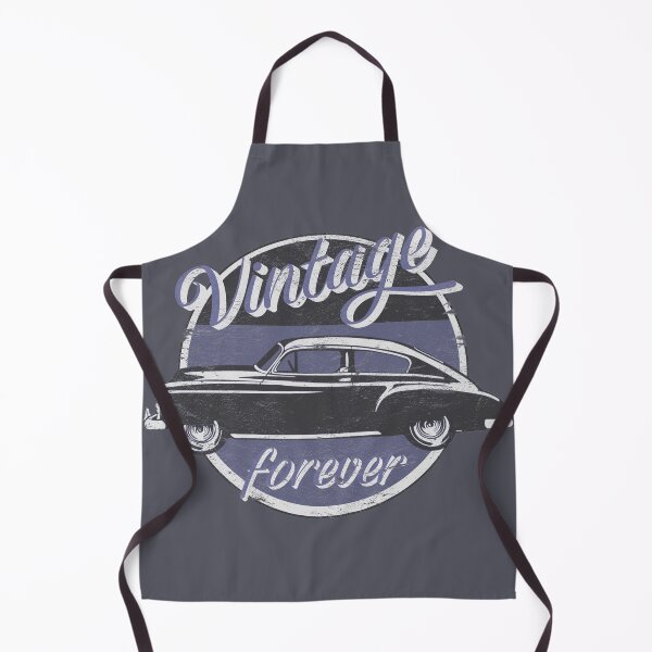 Item preview, Vintage Car Forever Blue Grey Color Distressed Slogan Design designed and sold by TrulyEpoque.