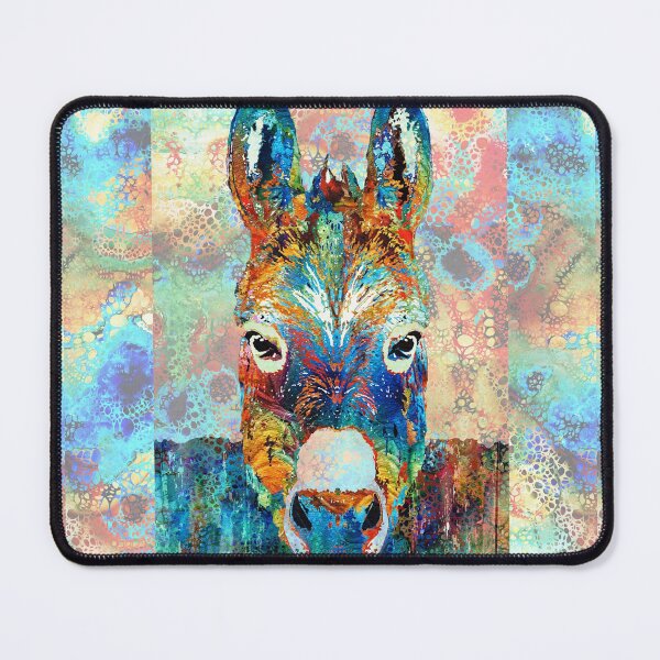 Item preview, Colorful Donkey Farm Art - Hidden Gem Series designed and sold by Sharon Cummings Art.