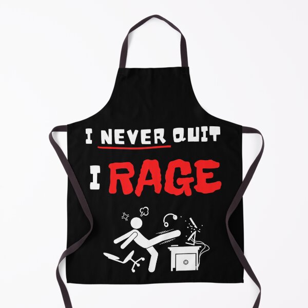 Item preview, I Never Quit I Rage Quit - Gamer Rage - Never give up designed and sold by For the love of Pixels.