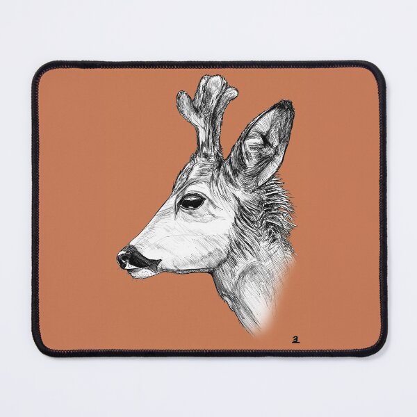 Item preview, Deer with terracotta background designed and sold by ZebritoArt.