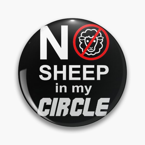 Item preview, No Sheep In My Circle Funny Sayings designed and sold by anjanaartz.