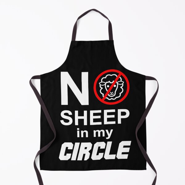Item preview, No Sheep In My Circle Funny Sayings designed and sold by anjanaartz.