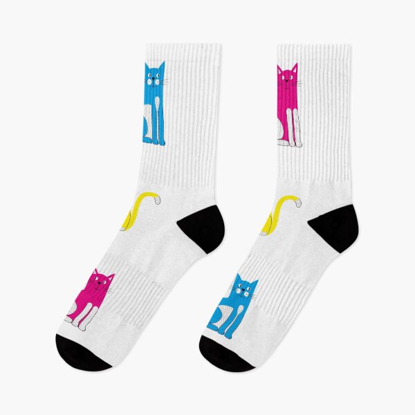 Item preview, CMYK cats designed and sold by drawingKatarina.