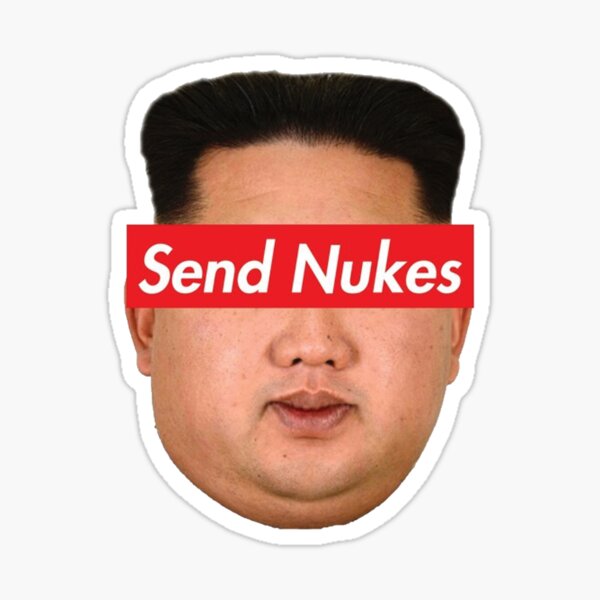 Enviar Nukes Kim Jong Un Meme Pegatina