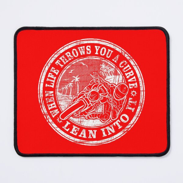 Item preview, When life throws you a curve lean into it - Second Edition on Red - Life Quotes designed and sold by etoide.