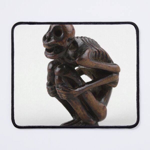 Item preview, Netsuke of Crouching Figure of a Skeleton, Japan designed and sold by McSeller.