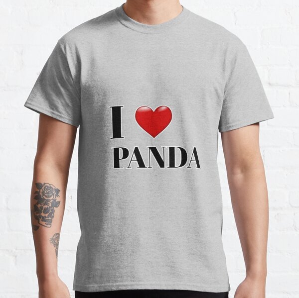 I Love Panda T Shirts for Sale Redbubble