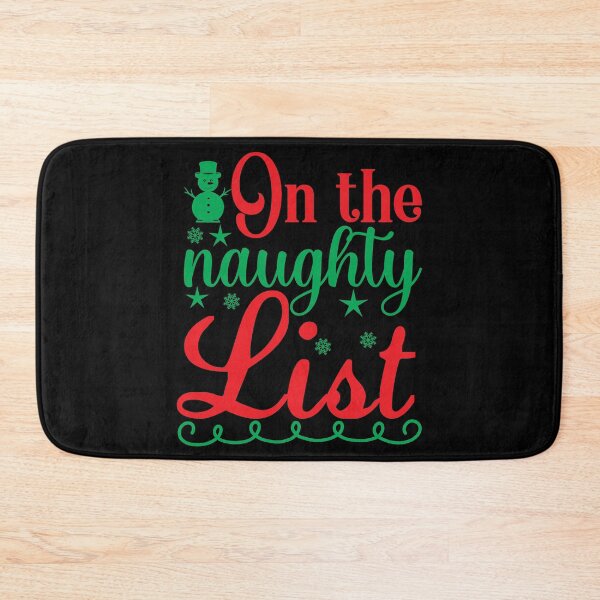 Item preview, on the naughty list-novelty christmas funny designed and sold by Hartics.