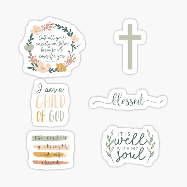 Bulk Stickers, 30 Stickers, Christian Stickers, Wholesale Stickers