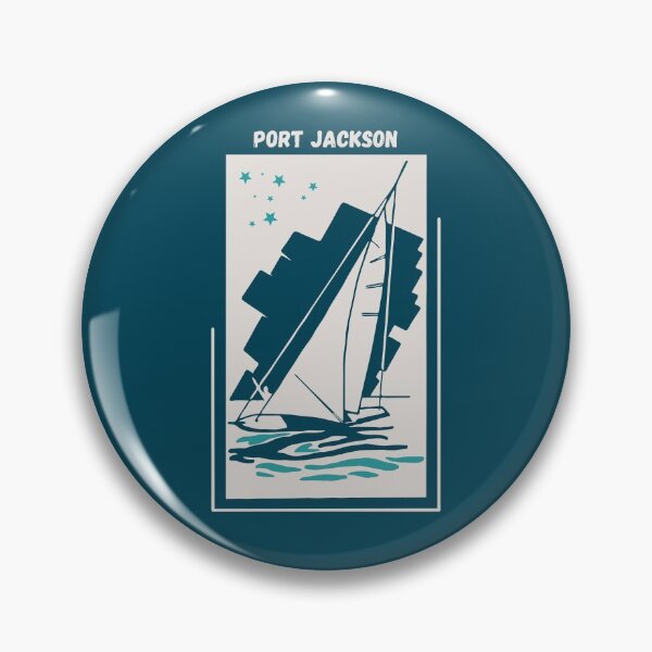 Item preview, Port Jackson in Sydney Harbour, New South Wales, Australia - Vintage Sailing Windsurfing Poster designed and sold by Vintage-TM.
