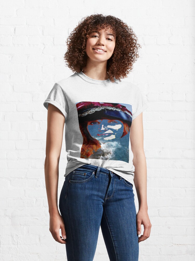 Alternate view of Face in the Sea Classic T-Shirt