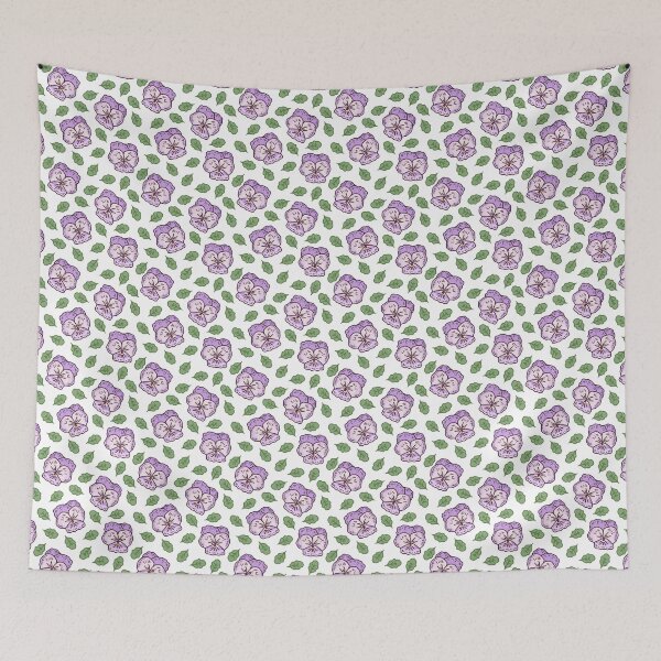 Item preview, Purple pansy pattern designed and sold by ApiladaV.