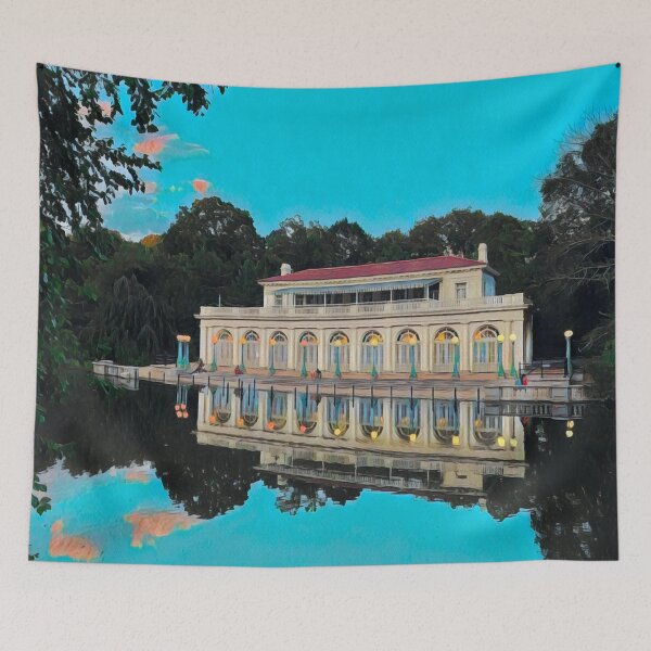 Item preview, The Boathouse on the Lullwater designed and sold by Sofia-Draws.