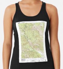 USGS TOPO Map California CA Whispering Pines 102153 1998 24000 geo Racerback Tank Top