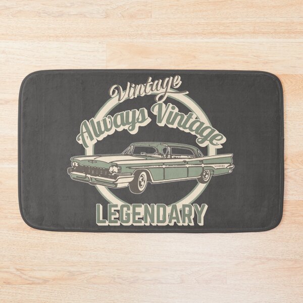 Item preview, Always Vintage Legendary Pale Green Car Design And Slogan designed and sold by TrulyEpoque.