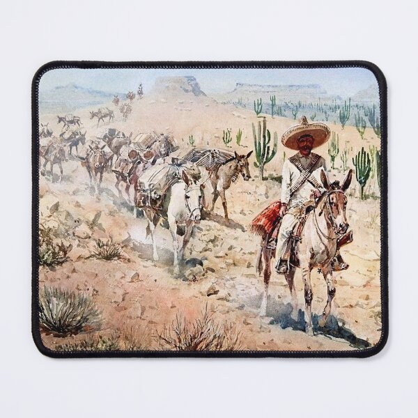 Item preview, “Vaquero Pack Train” by Edward Borein designed and sold by PatricianneK.