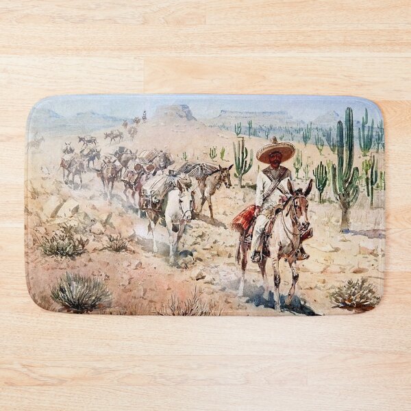 Item preview, “Vaquero Pack Train” by Edward Borein designed and sold by PatricianneK.