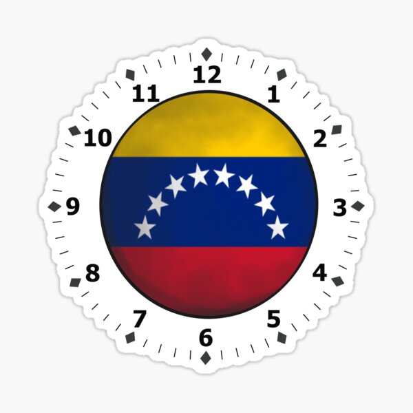 "venezuela clock" Sticker for Sale by ZiphGames Redbubble