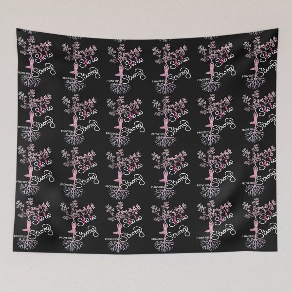 Item preview, She Is Strong Proverbs Motivational Quote Breast Cancer Awareness designed and sold by tamdevo1.