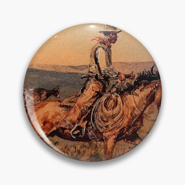 Item preview, “Riding Herd” Western Art by Edward Borein designed and sold by PatricianneK.