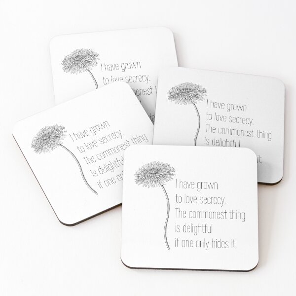 Item preview, Secret Simple Pleasures Oscar Wilde designed and sold by bardnbangtan.