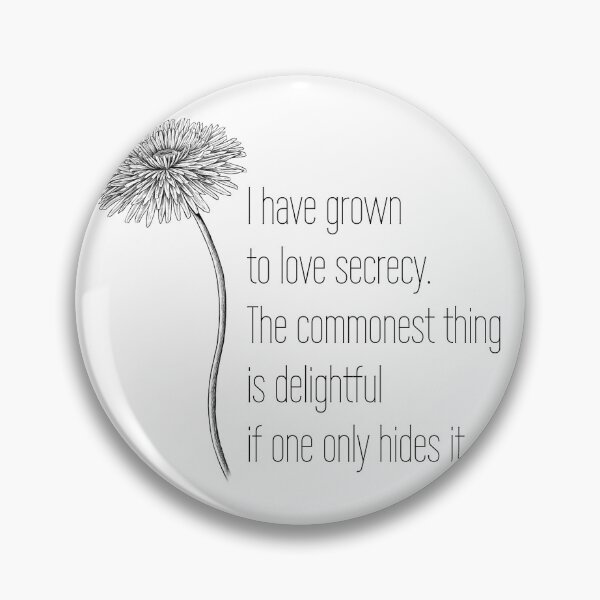 Item preview, Secret Simple Pleasures Oscar Wilde designed and sold by bardnbangtan.