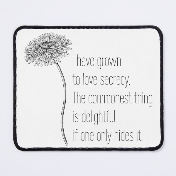 Item preview, Secret Simple Pleasures Oscar Wilde designed and sold by bardnbangtan.