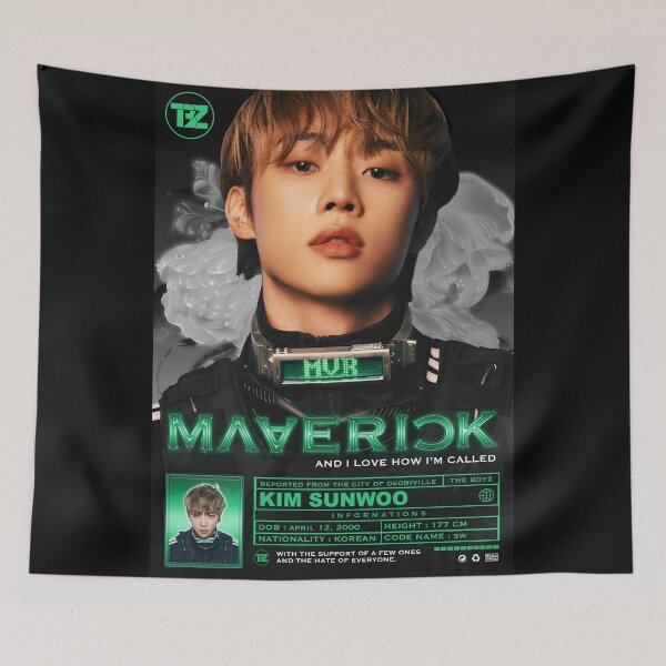 Item preview, Sunwoo | Maverick ! [The Boyz]  designed and sold by theboredmochi.