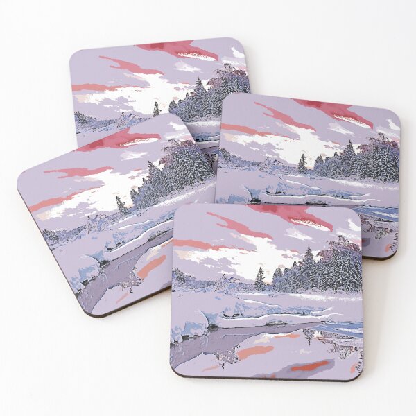 Item preview, Winter Landscape Сolor print designed and sold by artdragongift 15.