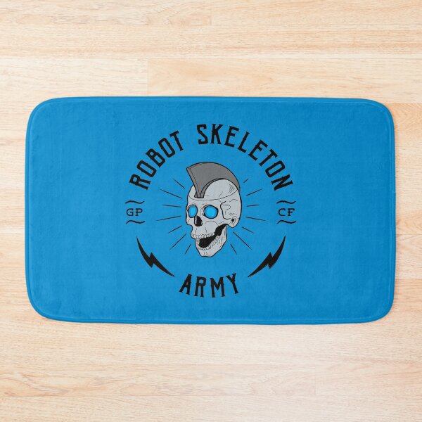 Item preview, Robot Skeleton Army - Blue designed and sold by thedustyshelves.