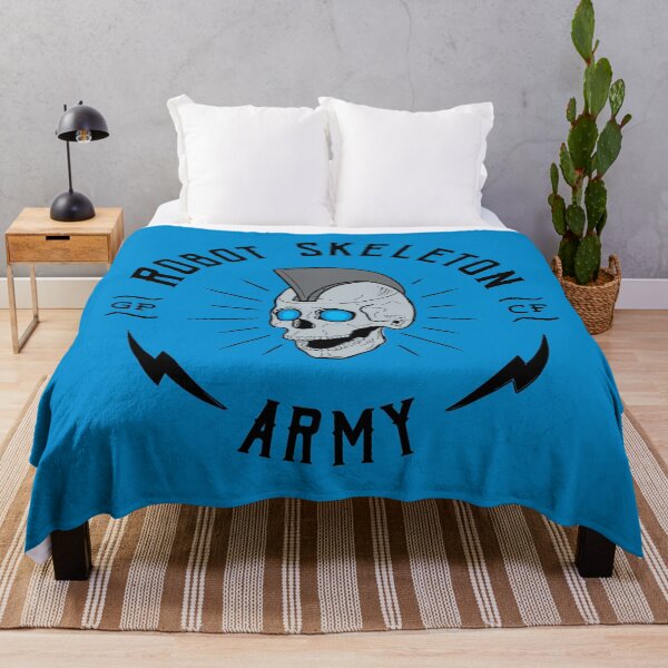 Item preview, Robot Skeleton Army - Blue designed and sold by thedustyshelves.