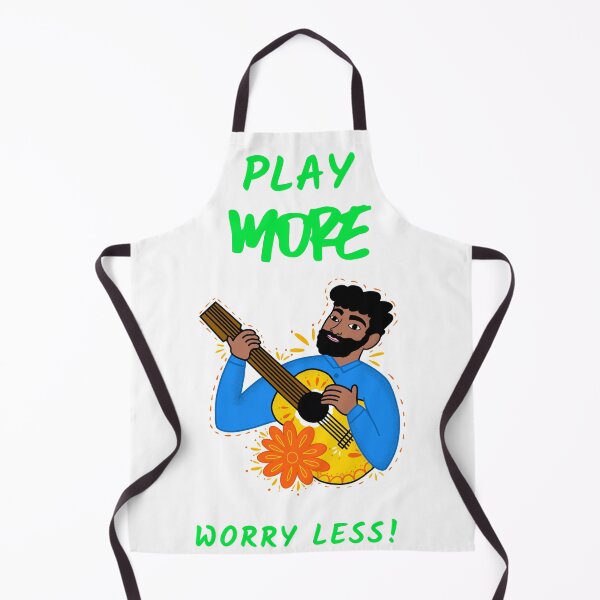 Item preview, Play More Worry Less Shirt designed and sold by GuitarNuts.