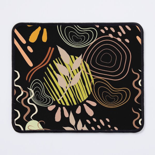 Item preview, background autumn leaves, organic shapes designed and sold by bohemedesign.