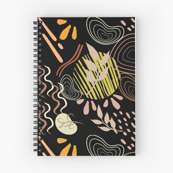 Item preview, background autumn leaves, organic shapes designed and sold by bohemedesign.