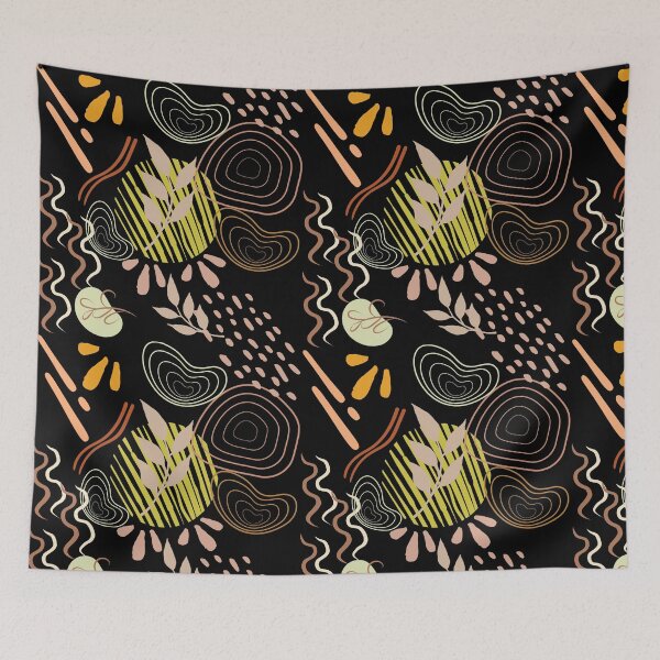 Item preview, background   autumn leaves, organic shapes designed and sold by bohemedesign.