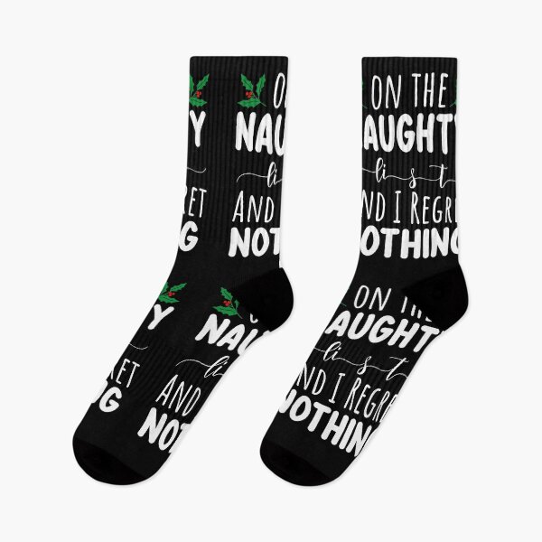 Item preview, on the naughty list-novelty christmas funny designed and sold by Hartics.