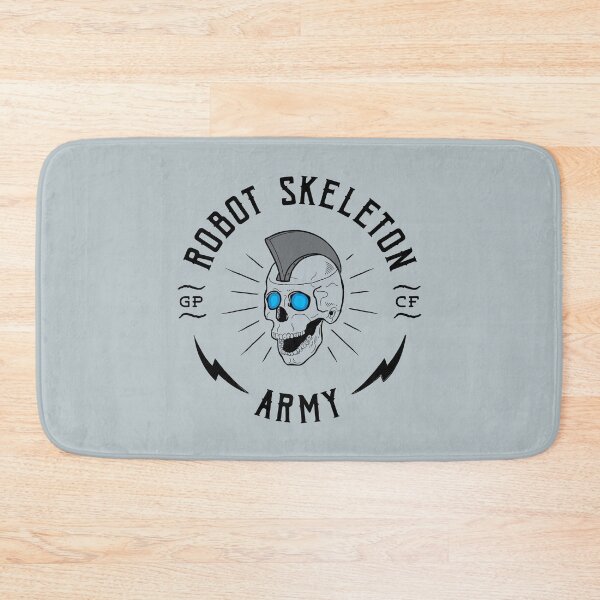 Item preview, Robot Skeleton Army - Gray designed and sold by thedustyshelves.