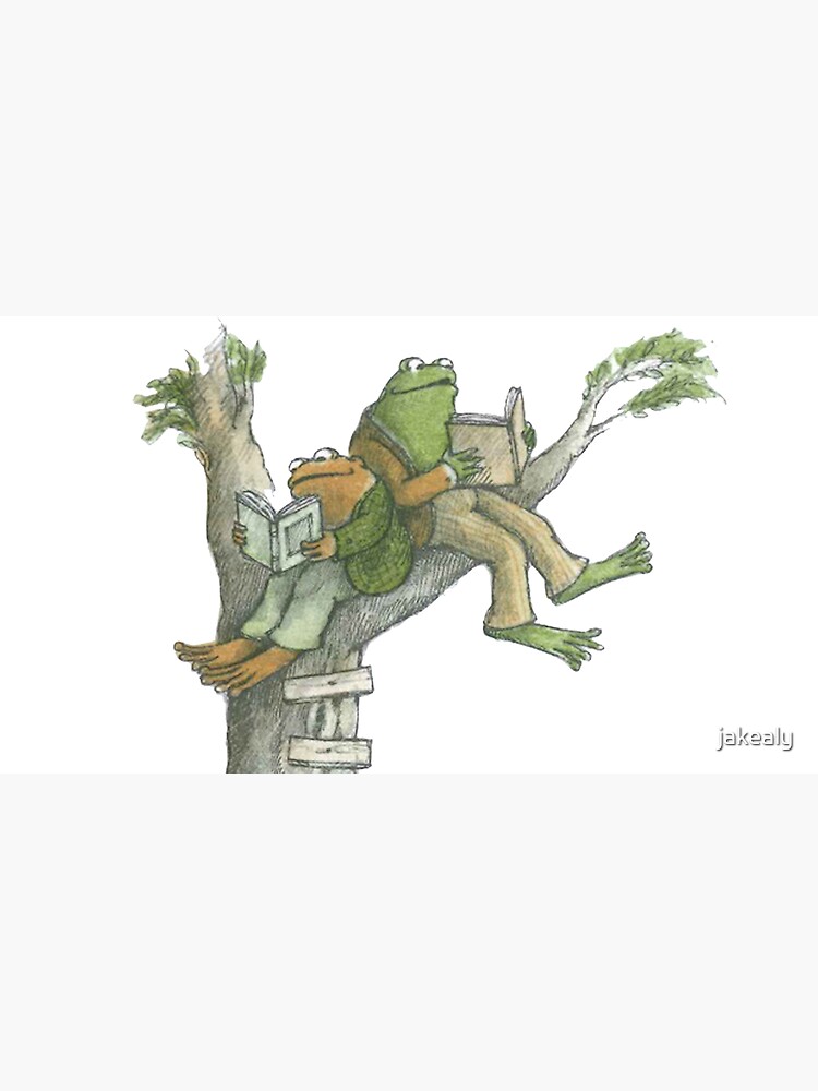 Frog and Toad reading in tree Cap for Sale by jakealy